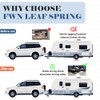 FWN Trailer Leaf Spring, 4 Leaf 2000lb Trailer Axle Springs,
