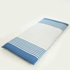Sanko Futon Cover, Border Pattern, Double Long, Navy, Full Open