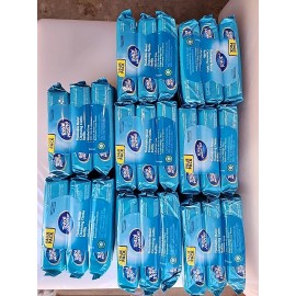 total home Lot Of 24 (60 Cnt Ech) Total Home Flushable Moist Wipes Refill