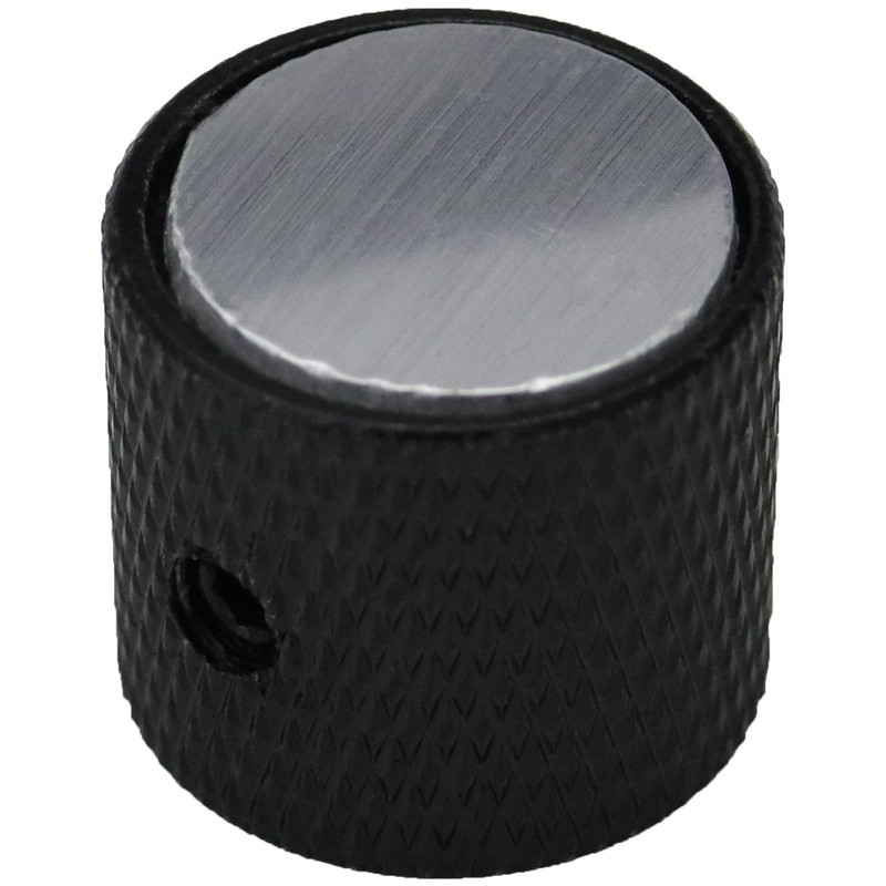 6mm Round Hole Solid Metal Guitar Control Knobs With Metal