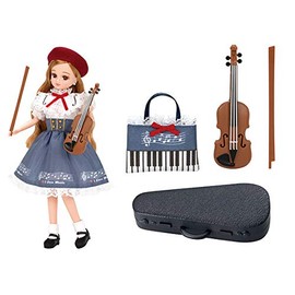 Takara Tomy Licca TAKARA TOMY "Licca-chan Dress LW-19 Violin Lesson" Dress-up Doll, Pretend Play Toy, Ages 3 and Up, Passed Toy Safety Standards, ST Mark Certified