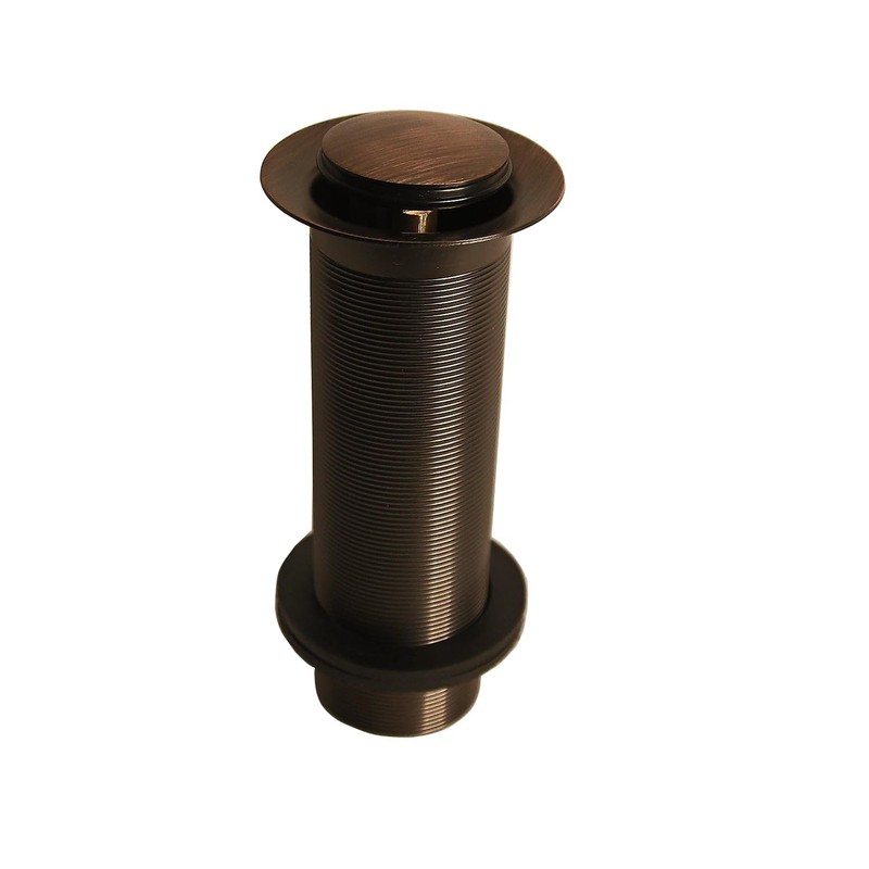 Barclay Extended 6" Soft Touch Tub Drain, Forged Brass, Push