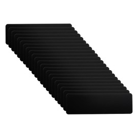 PATIKIL 3x1 Inch Anodized Aluminum Sheet Metal, 22 Pack Laser Plates Engraving Blanks 1MM Thin for Crafting DIY House, Black