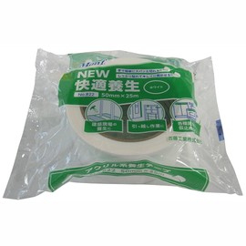 Furuto Industrial Co. Ltd. Monf No.822 NEW Convenient Masking Tape, Width 2.0 inches (50 mm) x Length 82.2 ft (25 m), White