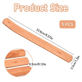 5Pcs Wooden Incense Stick Holders Pine Wood Incense Stick Holder 9 Inches Brown Incense Sticks Holder for Yoga SPA Meditation Relaxation