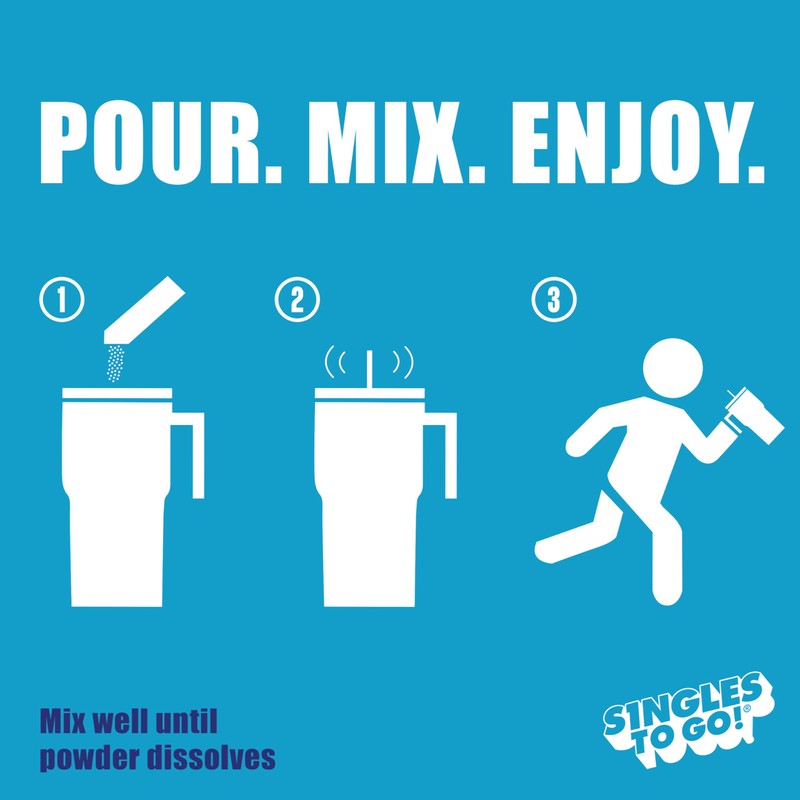 ICEE Singles To Go Water Drink Mix - Powder Sticks,