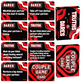 TNCDJKPA 50 PCS Couple Game Cards Truths Dares