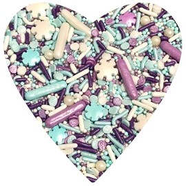 COOL MOM SPRINKLES Christmas Snowflake Sprinkles (4 oz.) – Themed Holiday Sprinkles for Decorating Christmas Cookies, Cakes, Cupcakes & Desserts – Mixed in the USA/Gluten-Free