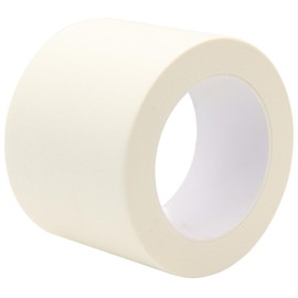 szwilnis Wide Masking Tape, Beige White Painters Tape, General Purpose Tape for Home Wall Painting, Building, School Stationery, Labeling, Edge Finishing, 3 Inches x 55 Yards