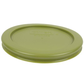 Pyrex 7202-PC Olive Green Plastic Food Storage Replacement Lids - 4 Pack
