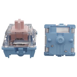 GATERON Melodic Keyboard Switches, Clicky RGB LED 5 Pin Factory Pre-lubed 60gf Key Switches for MX Mechanical Keyboard(35PCS)