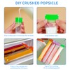 Pack of 100 Popsicle Bags, Popsicle Bags with Green Funnel