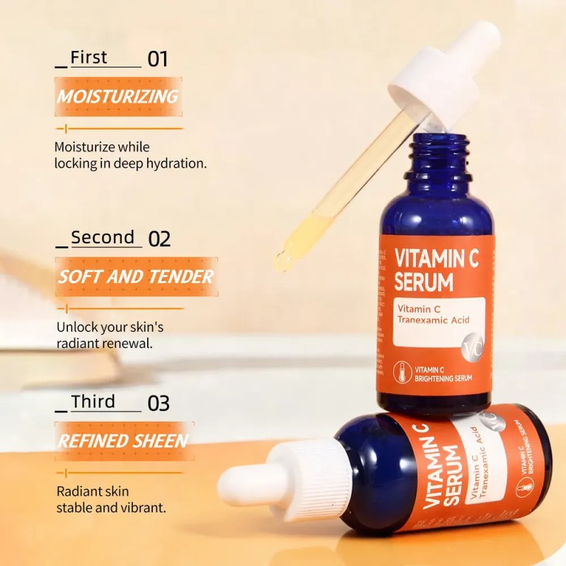 Sérum De Vitamina C Iluminador Para Retrasar El Envejecimien