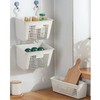 5PCS Plastic Hanging Baskets for Shower, Hanging Basket Organizer with