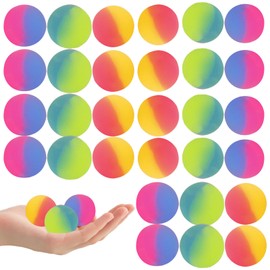 Flummies Für Kinder, 30 Stück Flummis Für Kinder, Bunt Gummiball Kleine Bälle Für Kindergeburtstage, Geeignet für Outdoor Spiele und Werbegeschenke, Kindergeschenk, Event Party Souvenirs