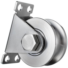 KCNOFNC Pulley Steel Cable, Pulley for Ropes, Pulley with 2 Ball Bearings, Pack of 1