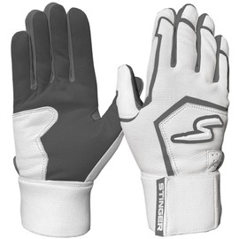 Stinger Sports Winder Series Batting Gloves - Adult Small, Gray/White