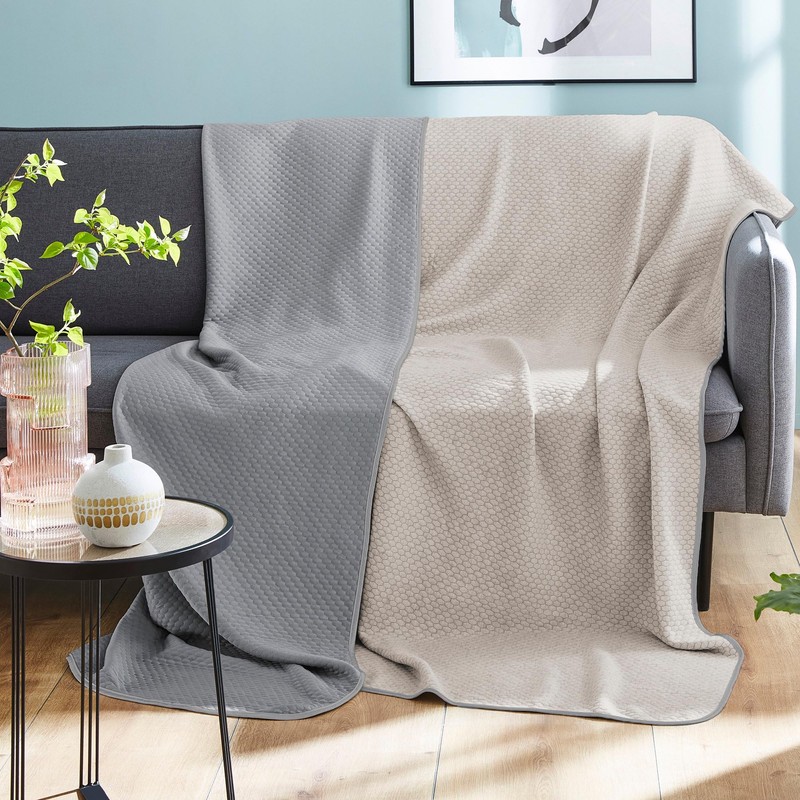 Ibena Summer Blanket Cooling Silver Size 100 x 150 cm