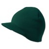TOP HEADWEAR Solid Cuffless Beanie Visor - Forest Green