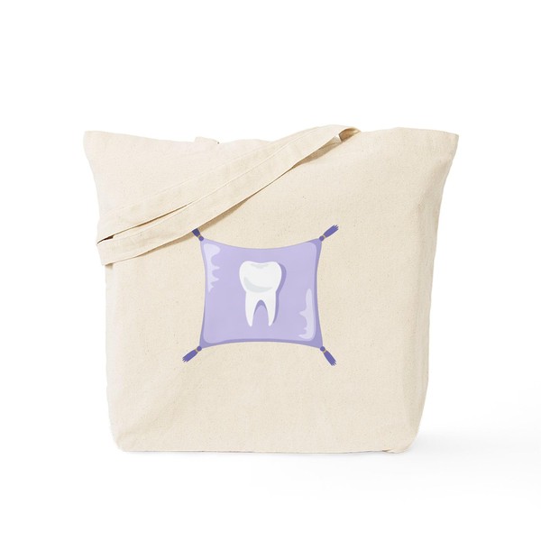 CafePress Tooth Fairy Pillow Tote Bag Reusable Natural Beige Canvas