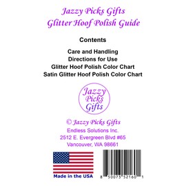 Twinkle Toes Glitter Hoof Polish 4oz 1 Color with Glitter Resource Guide (Rainbow Stars)