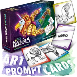 Mythical Creatures Drawing Art Prompts for Kids to Sketch Funny Animals Together! 150 Prompt Cards, Millions of Weird Ideas. Creative Games for Tweens, Teachers, Teens, Family Fun Artsy Imaginations!
