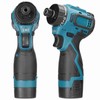 18V Lithium Screwdriver Adjustable 2 Speed Control Modes Multifunctional Repairing