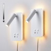 Dimmable Wall Mounted Reading Light for Bed, LED Wall Lamps