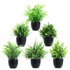 Clearain Fake Plants 6 Packs Artificial Plants Small Faux Plants