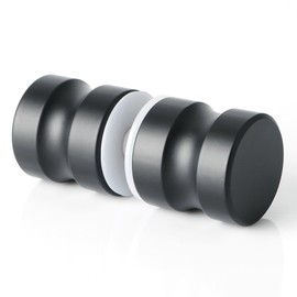 Mooche Shower Glass Door Handle, Double-Sided Glass Door knobs, SUS304 Stainless Steel Shower 30MM Door Handle Suitable for Shower Doors Cabinet Door Black