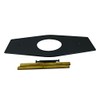 Westbrass One-Hole Remodel Plate for Mixet, Matte Black, D503-62, 13