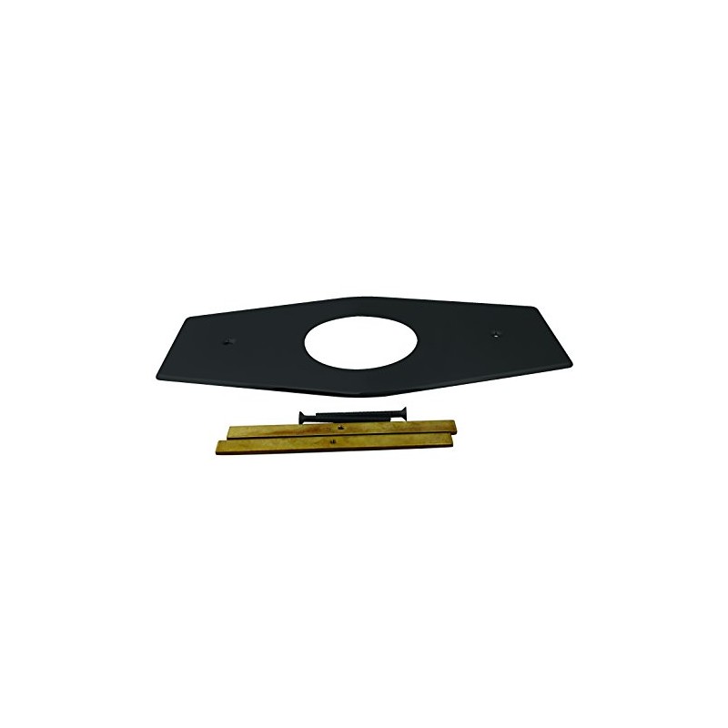 Westbrass One-Hole Remodel Plate for Mixet, Matte Black, D503-62, 13