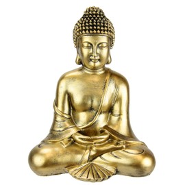 Buddha Figurine Meditating Sitting Statue Figures Sculpture Bust Statue Ornament Buddha Figure Feng Shui Decoration Garden Terraces Balcony Decoration Buddha Statue Home Accessory Buddha Sculpture