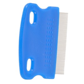 Gatuida Stainless Steel Pet Removal Comb with Fine Teeth for Dogs and Cats Ergonomic Grooming Brush Tool for Efficient Egg and Debris Cleaning Random Color Random Color