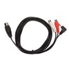 DIN 5Pin Male to 2 RCA Female and 3.5mm Cable