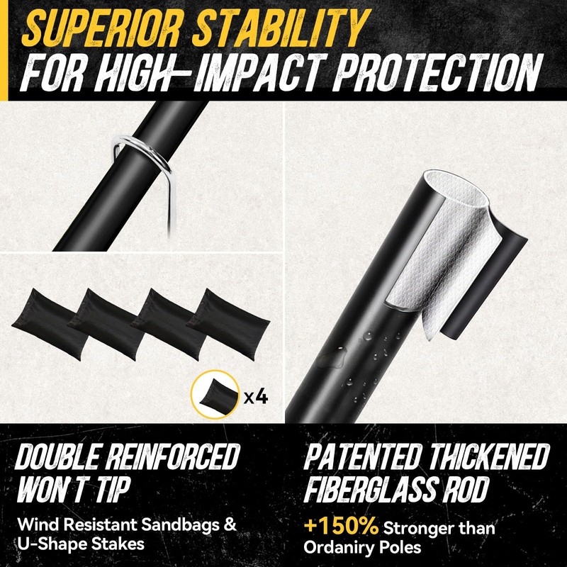 PodiuMax 7x7 Baseball & Softball Net with Upgraded Triangular Base,