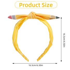 WOVOWOVO Back to School Headband, Pencil Hairband for Women Teacher Student Headbands Hair Accessories First Day of School Gift for Girls