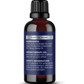 Sleep Essential Oil Blend for Diffuser - Dream Essential Oils for Diffusers Aromatherapy and Wellness with Ylang-Ylang Clary Sage Roman Chamomile and Lavender Essential Oils for Sleep Time Support