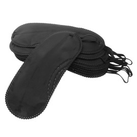 WHAMVOX 12pcs Eye Masks Adjustable Blindfold Eye Masks Soft Blindfold Night King Blind Folds for Game Blindfold for Games Adjustable Eye Cover Eyeshade Black