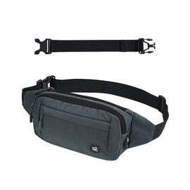 WATERFLY Bum Bag Waist Bag Men Women: Small Belt Bag Sport Bum Hip Bag Men Women Waist Fanny Pack with Extension Strap for Travel Hiking Dog Training Outdoor, royal, money belt