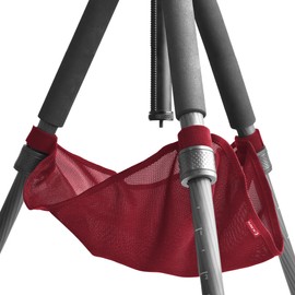 KANI 817631 Tripod Accessories Stone Bag Mesh Red for Large and Medium Tripods, Leg Lock Place, Hanging System, Velcro Fastening, Red, Polyester
