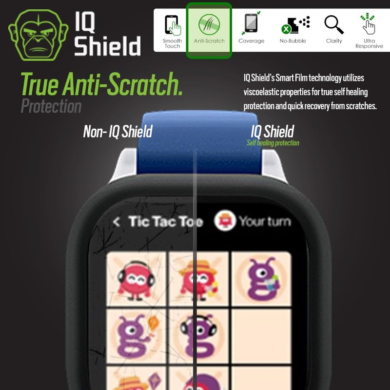 IQShield Screen Protector Compatible with Verizon Gizmo watch 2 (6-Pack)