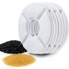 12Pcs Cat Water Fountain Filters Triple Filtration Water Purification Round