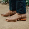 Soto Boots Mens Classic West Tan Broad Square Toe Cowboy