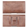 eBigValue Horizontal Mobile Holster Pouch Belt Loop Clip pu Leather