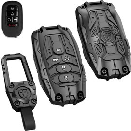 Key Fob Cover Case for Honda Accord Civic HR-V CR-V Pilot Accessories 5 Button (Model-B)