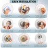 15lb Large Suction Cup Hooks for Shower, No-Drill Towel Hooks