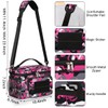 GzLeyigou Insulated Tactical Lunch Bag, Abstract Camouflage Large Lunch Box