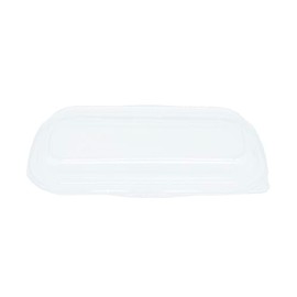 ECO&BASIC Lunch Box, 28.7 fl oz (850 ml), Dedicated PET Lid, Pack of 50