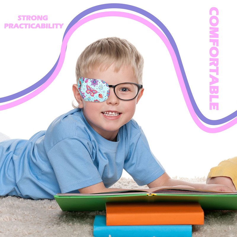 12 Parches para Ojos de Gafas para Niños Cubierta Parche
